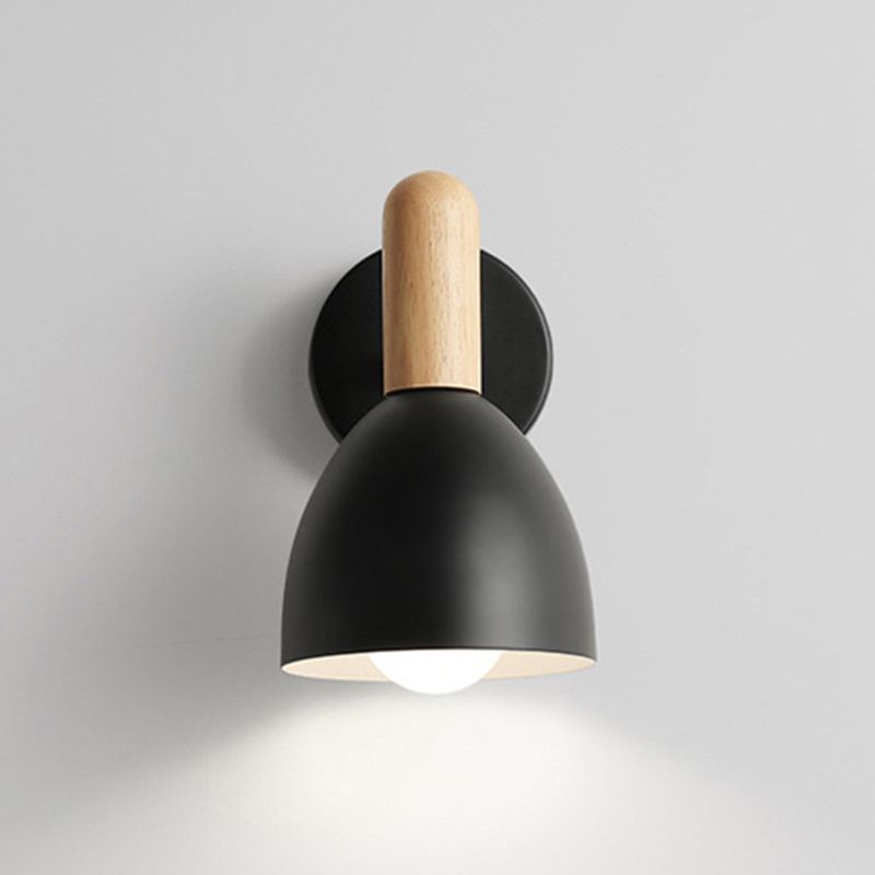 Lámparas de pared de pared de simplicidad nórdica lámpara de montaje de pared metálica metálica lámpara para dormitorio