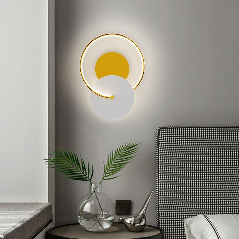 Modern LED Wall Mount Light Simple Wall Sconce Light with Acrylic Shade for Aisle