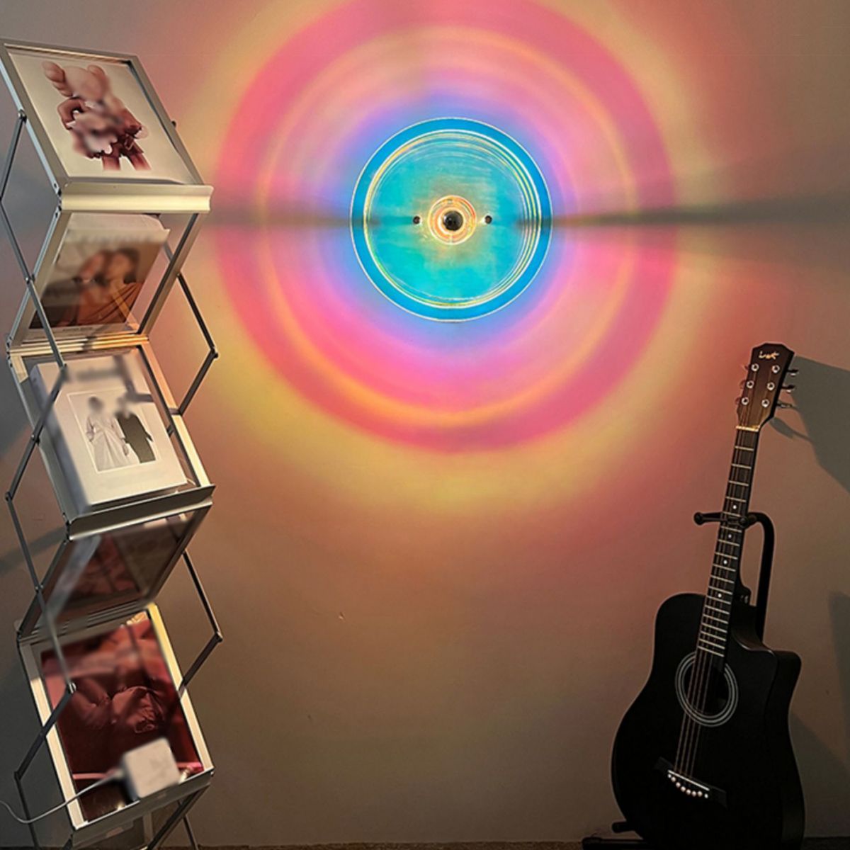 Multi-Layer Wall Sconce Lamp Nordic Acrylic 1-Light Bedroom Wall Light Fixture