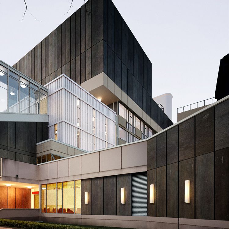 1-Light Retangular Wall Sconce Modern Simple Style LED Wall Lighting in Gold