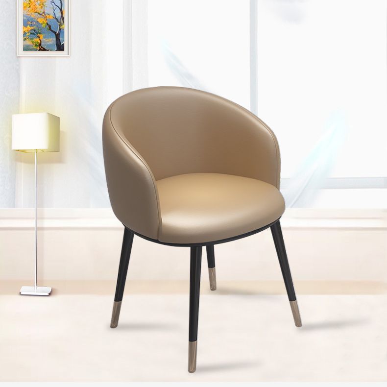 Silla de metal de estilo escandinavo, respaldo sólido, juego de sillas de cocina y comedor
