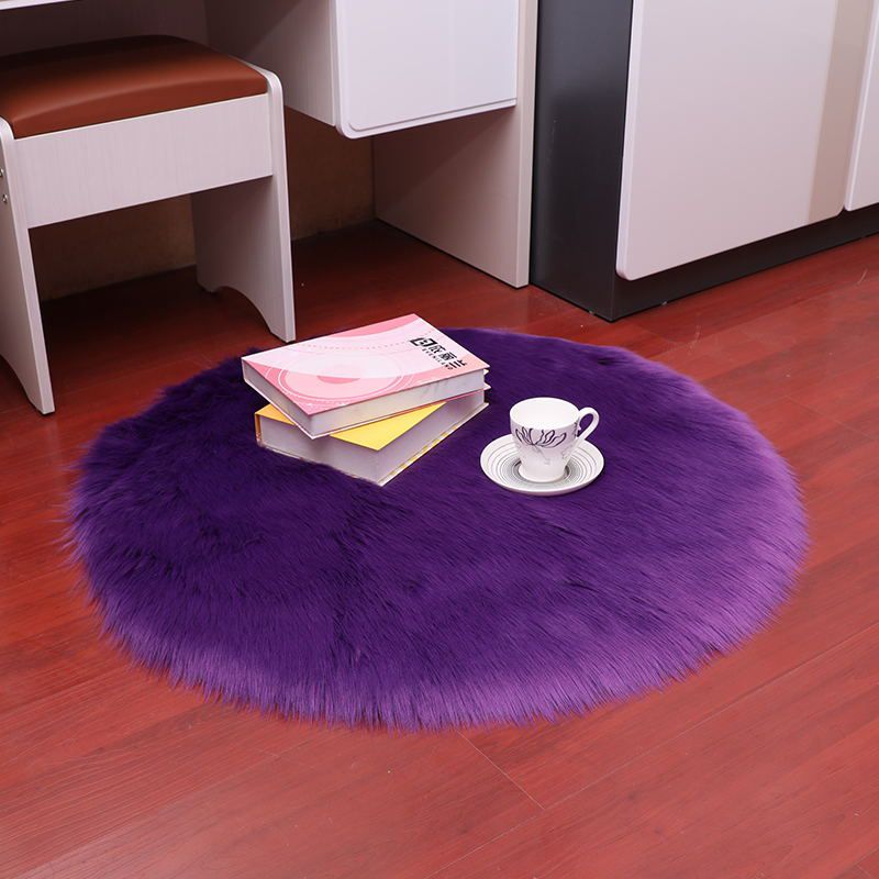 Chapage de couleur de couleur unis en peluche moderne blanc