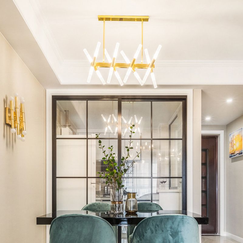 Acrylic Sputnik LED Island Pendant Light in Modern Creative Style Wrought Iron Ceiling Light for Dining Room