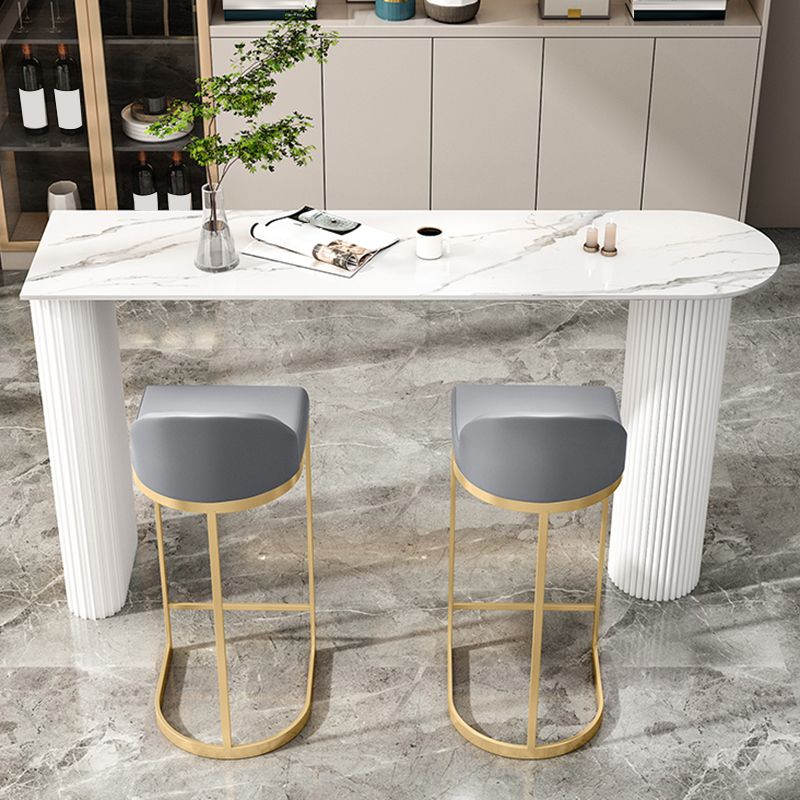 Armless Counter Height Stools Glam Counter and Bar Stool for Restaurant