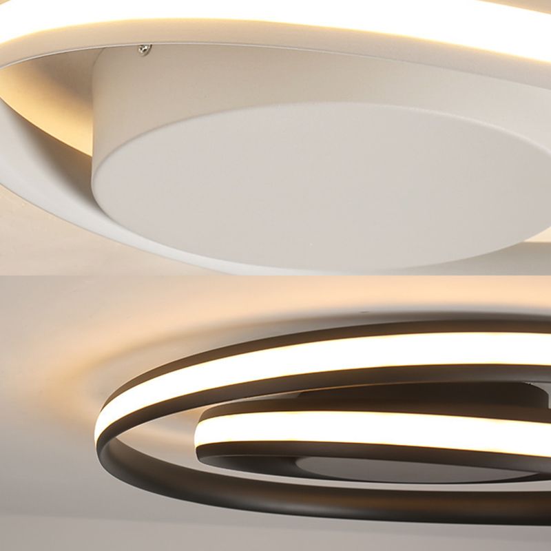 Metal Ribbon Flush Mount Ceiling Light Fixture Modern Living Room Flush Mount Lighting Fixtures