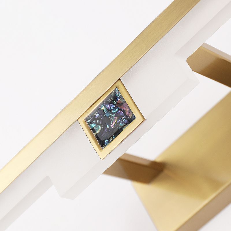 Linear Metal Wall Sconce Modern Style 1-Light Mirror Wall Mount Lighting
