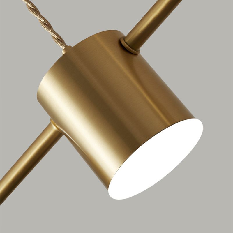 Metal Cylinder Island Pendant Modern Multiple-Light Island Lighting