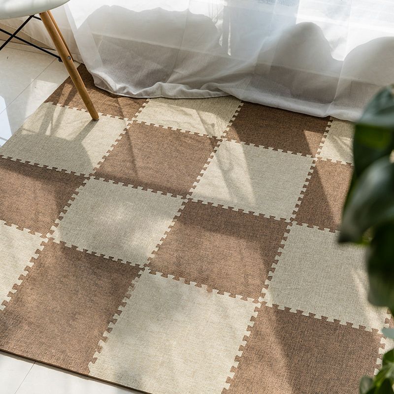 Modern Floor Tile Foam Interlocking Stain Resistant Indoor Floor Carpet Tile