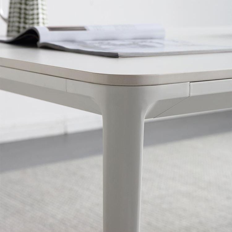 Contemporary 1/4/5/6/7 Pieces Dining Chairs Set Rectangle Stone Furniture in White