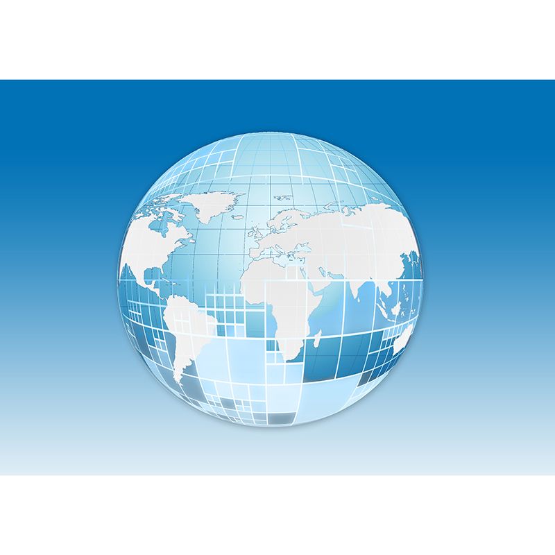 Map Illustration Wall Mural Contemporary Wall Decoration for Living Room