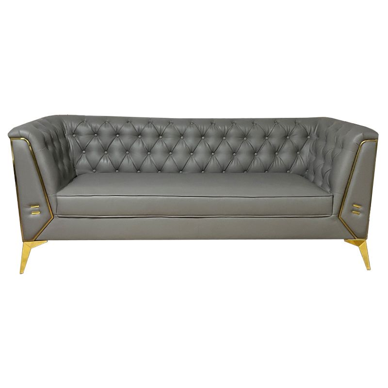 30.70" High Tuxedo Arm Sofa with Tufted Split-Back for Living Room