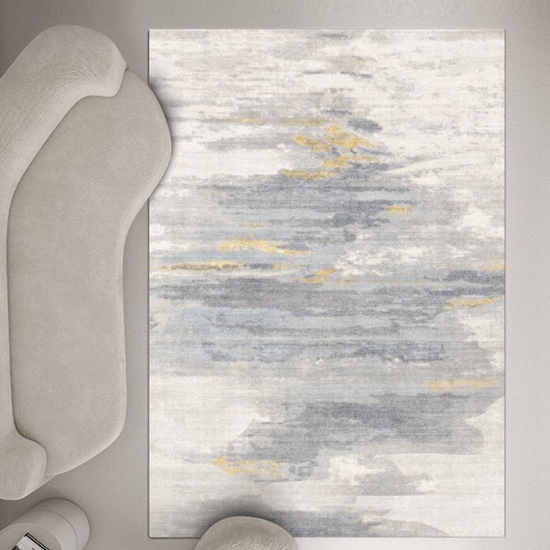 Stijlvol grijs gebied Tapijt Modern Abstract Patroon Gebied Tapijt niet-slip achterste tapijt voor salon
