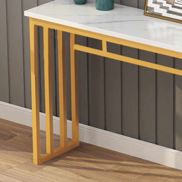 Console Table with Trestle Base Accent Table for Hall 31.5" High