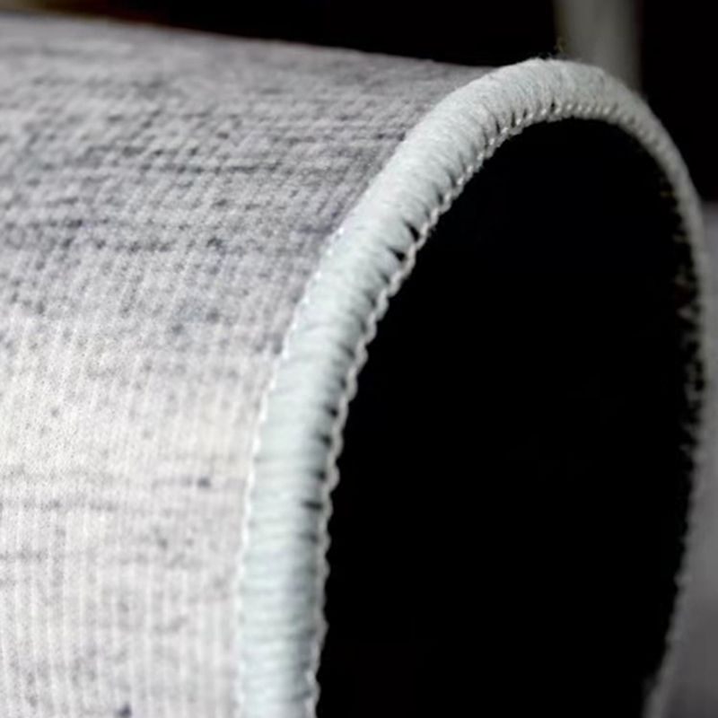 Chic Grey Area Rug Modern Polyester Area Carpet Geometric Pattern Anti-Slip Rug for Living Room