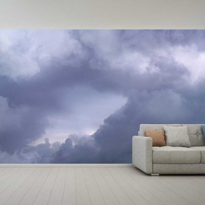 Sky and Clounds Mural Wall Paper Home Decorations for Kitchen Living Room