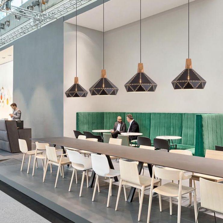 Metall Diamond Hanging Lamp Kit Moderner Stil Down Lighting Anhänger für Esszimmer