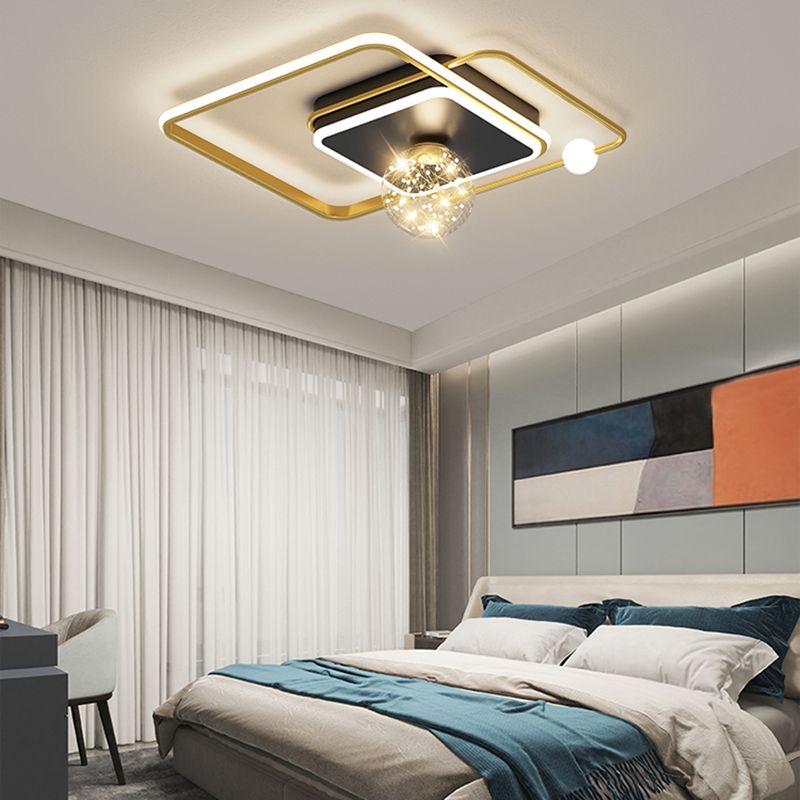 Gouden LED-plafondverlichtingsarmaturen Moderne inbouwplafondarmatuur voor woonkamer