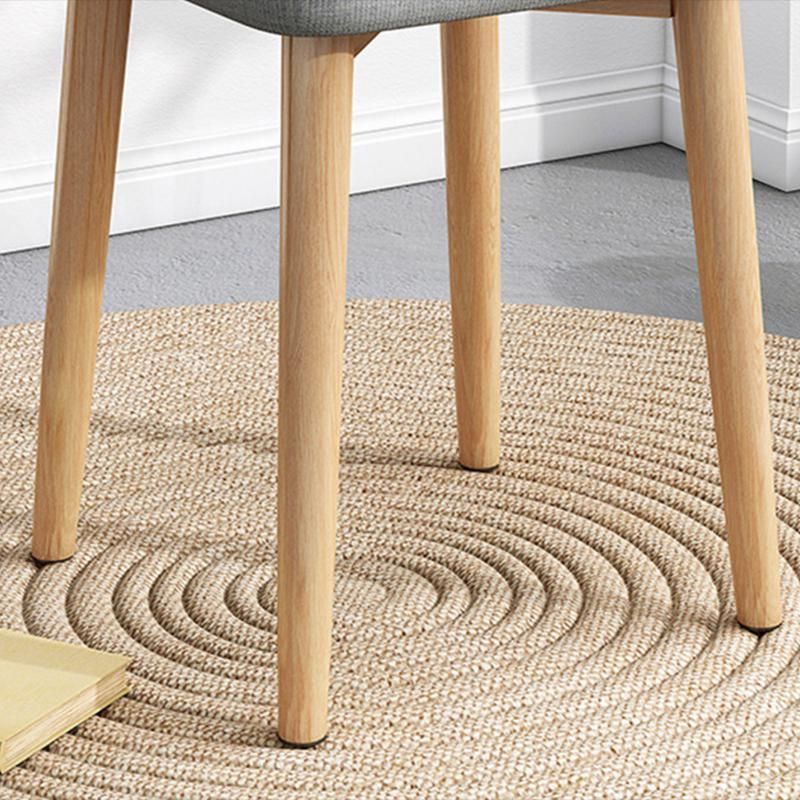 Solid Color Pouf Fabric Fade Resistant Metal Frame Square Upholstered Pouf