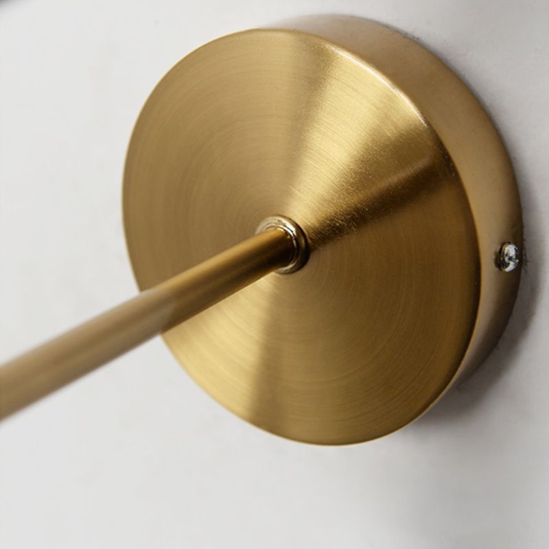 Oro e nero rotondo a muro leggero moderno in stile semplice vetro applique a luce singola