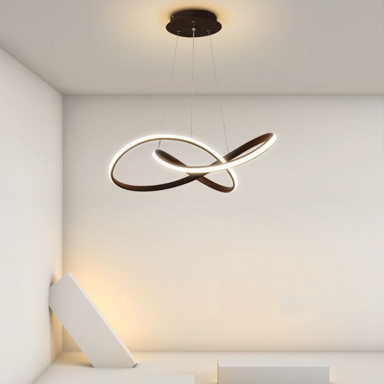 Nordic Modern Caractéristique Style LED PROSIBLE LUMIÈRE DE CHANDELIER POUR LA SALLE DU SOAU CHAMME SALLE