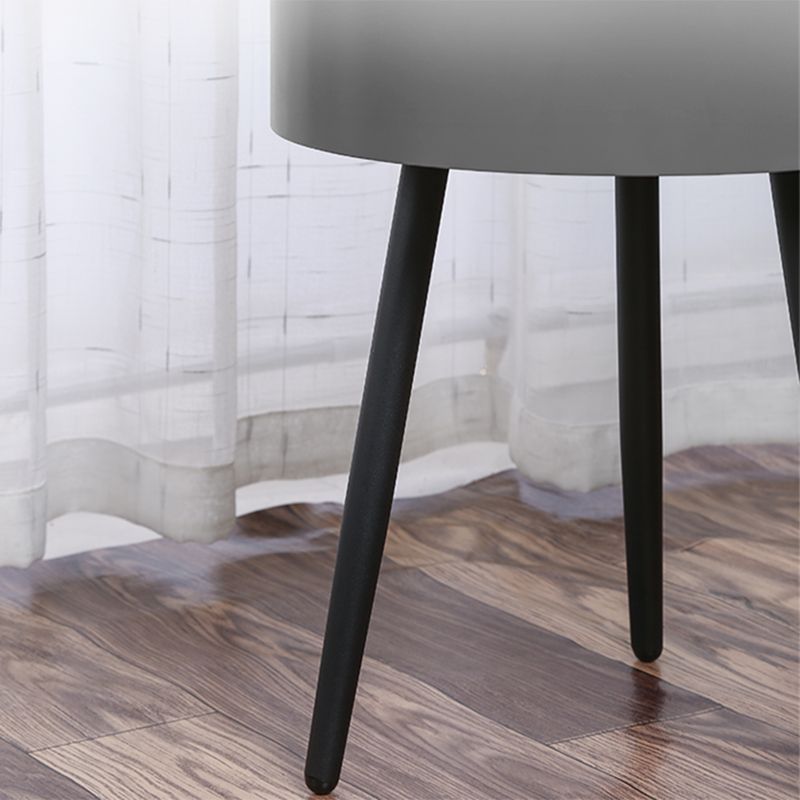 3 Legs End Table Set Contemporary Style Tray Top Side Table with Storage