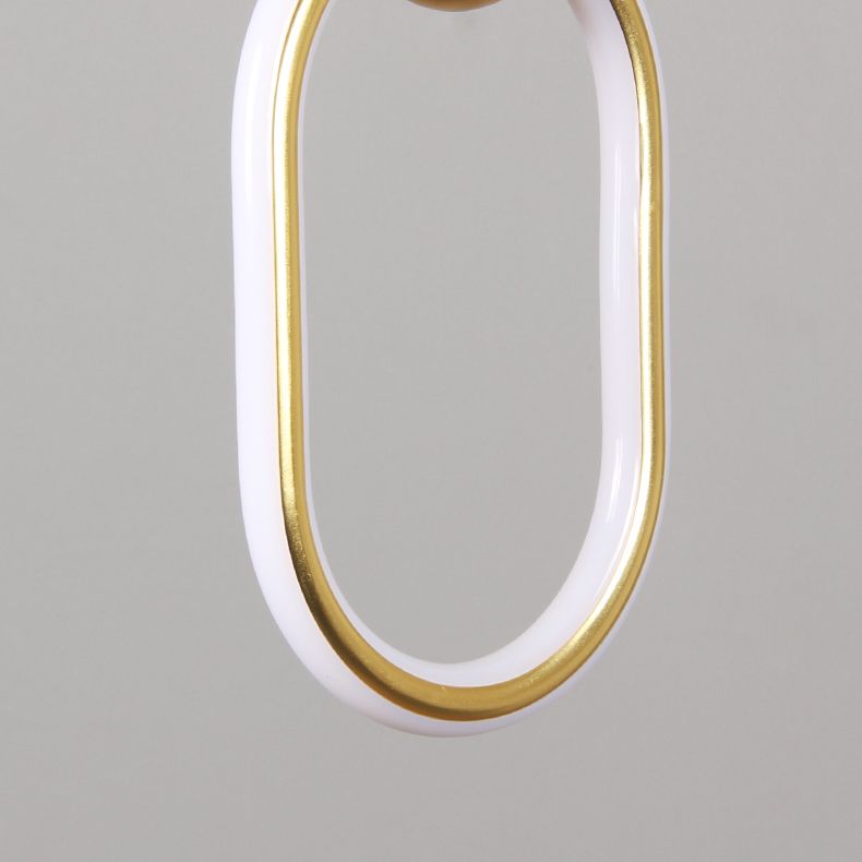 Zeitgenössische Metallhängnisbeleuchtung 1 Leuchtanhänger Beleuchtung in Gold