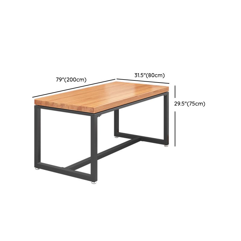 1/5 Pieces Rectangular Dining Table Set Industrial Style Wooden Dining Table and Chairs