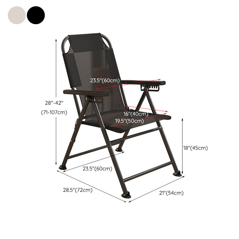 Metal Standard Recliner Solid Color Living Room Foldable Seat