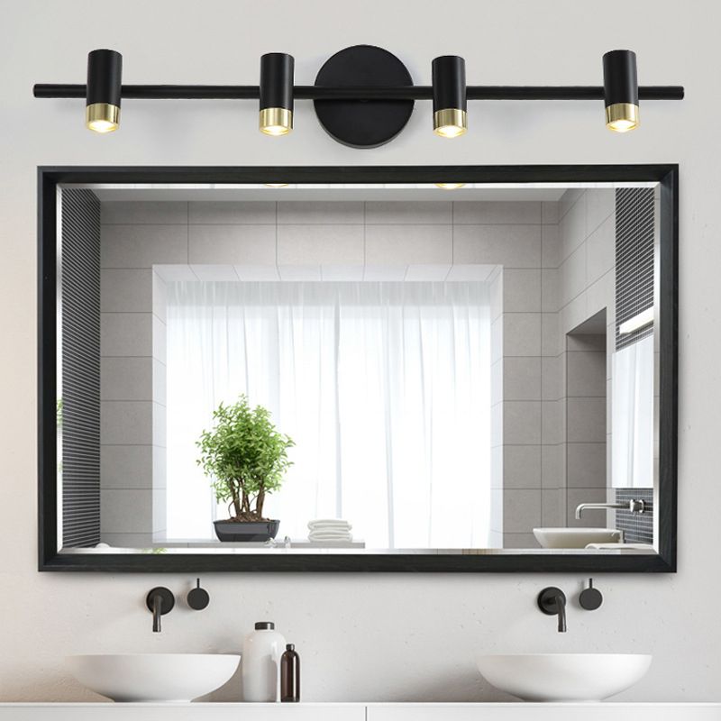 Modern Simple Style Iron Vanity Light Cylinder Shape Vanity Lamp for Shower Room