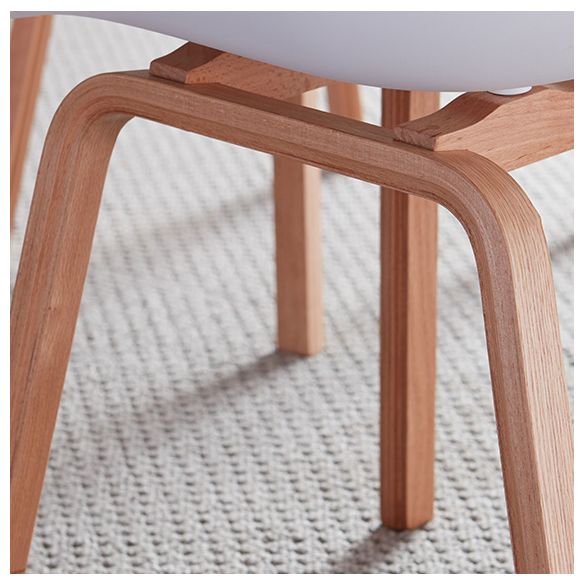 Silla estilo moderno sillón de comedor con patas de madera para cocina
