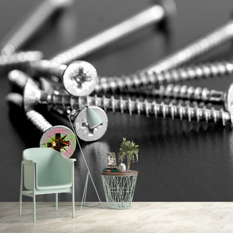 Garage Industrial Style Wall Mural Metal Decorative Eco-friendly Wall Art