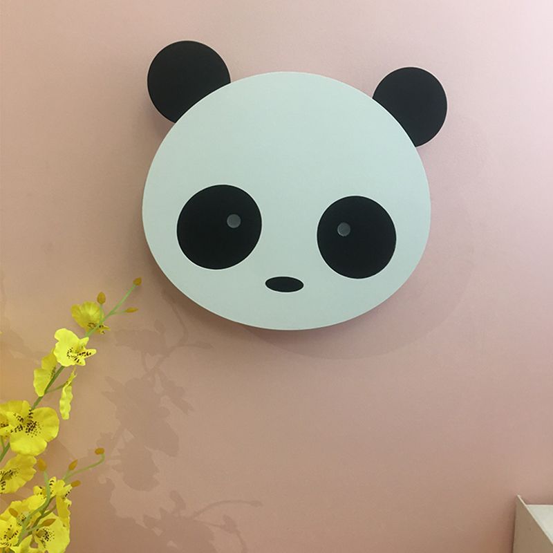 Unico tonalità in metallo a parete in metallo in stile kid a parete leggera monte leggera in bianco