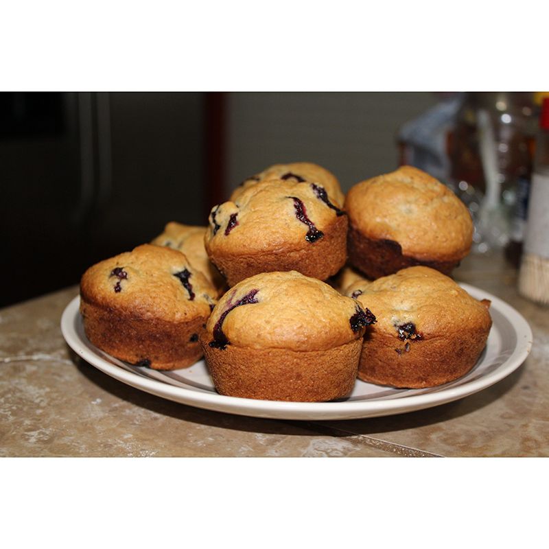 Minimalism Muffin Dessert Mural Photography Wall Covering for Dessert Shop Baking Shop