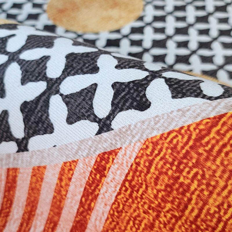 Oranje modern tapijt blending kleurblok indoor tapijt waswasbalk tapijt voor woningdecoratie
