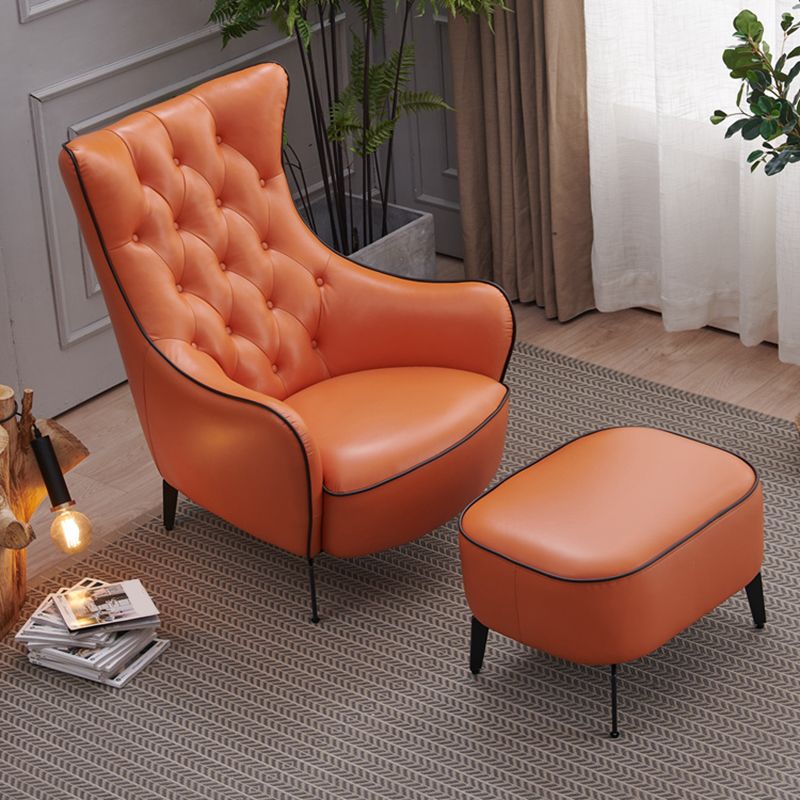 Tufted Cushions Side Chair Arms Included Lounge Chair for Living Room
