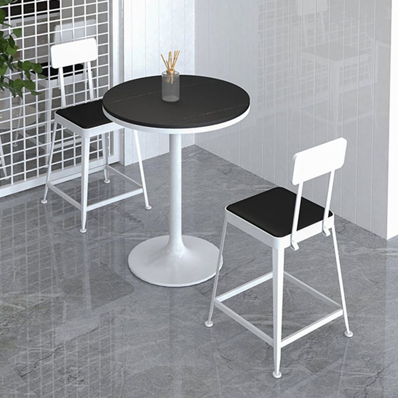 Nordic Style Barstool Indoor Metal 4 Legs Bar Stool for Coffee Shop