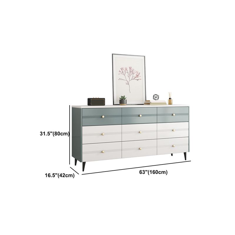 Rectangle Accent Chest with Soft Close Drawers Scratch Resistant Chest