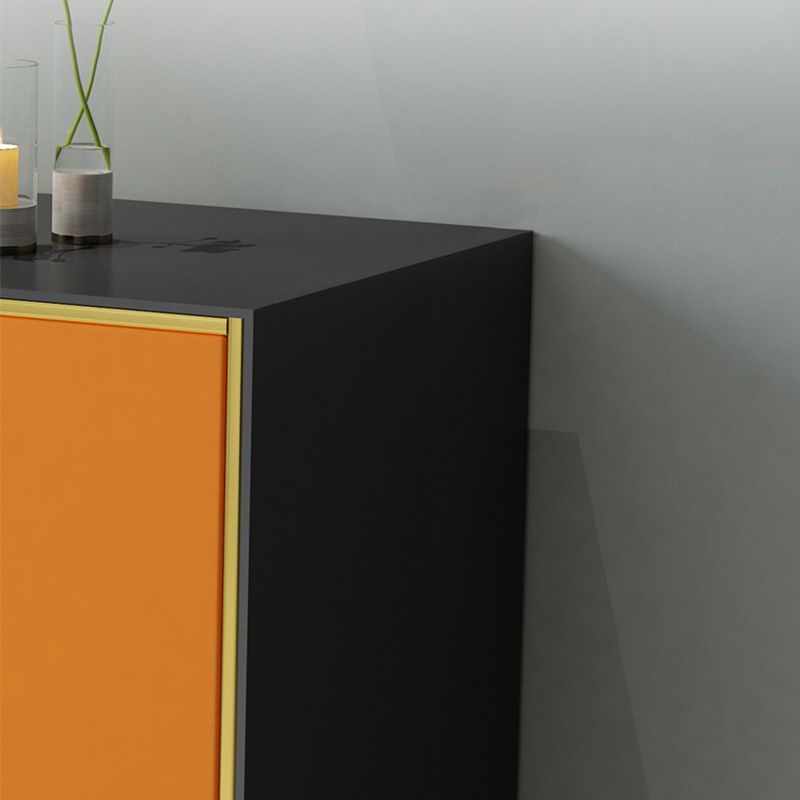 14.5" D Wooden Storage Chest Modern 3 Drawers Combo Dresser with 1 Door