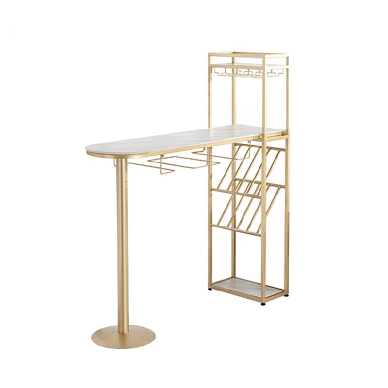 1/3 Piece Adjustable Height Bar Stool and Table Set Sintered Stone Matte Finish Bar Set