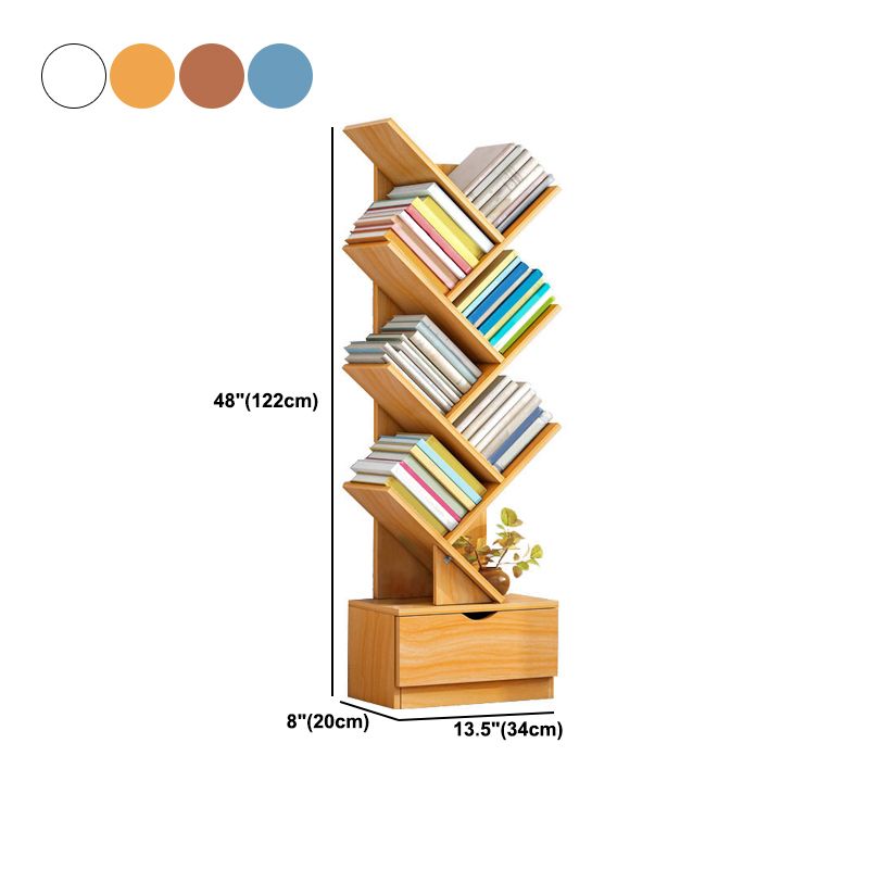 Wooden Bookcase Modern Style Home Living Room Bedroom Bookshelf