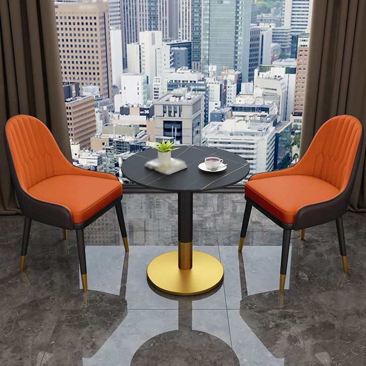 Silla de metal estilo escandinavo Sillas de comedor con respaldo Parsons (juego de 2)