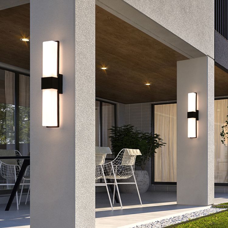 Lámparas de pared LED rectangulares opcionales de 3 color