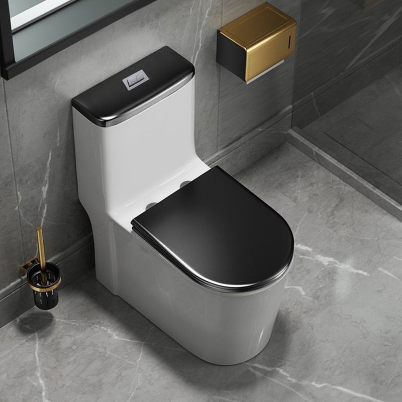 One Piece Toilet Modern Urine Toilet Floor Mounted Siphon Jet Toilet Bowl