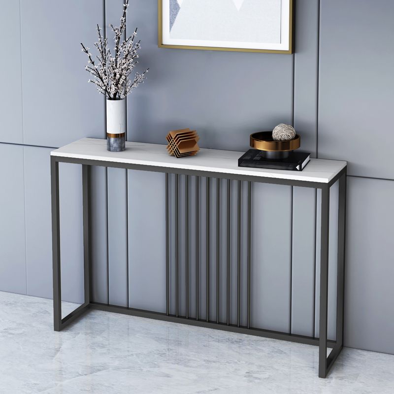Rectangle Shape Contemporary Console Table Stone Sofa Table in for Hall