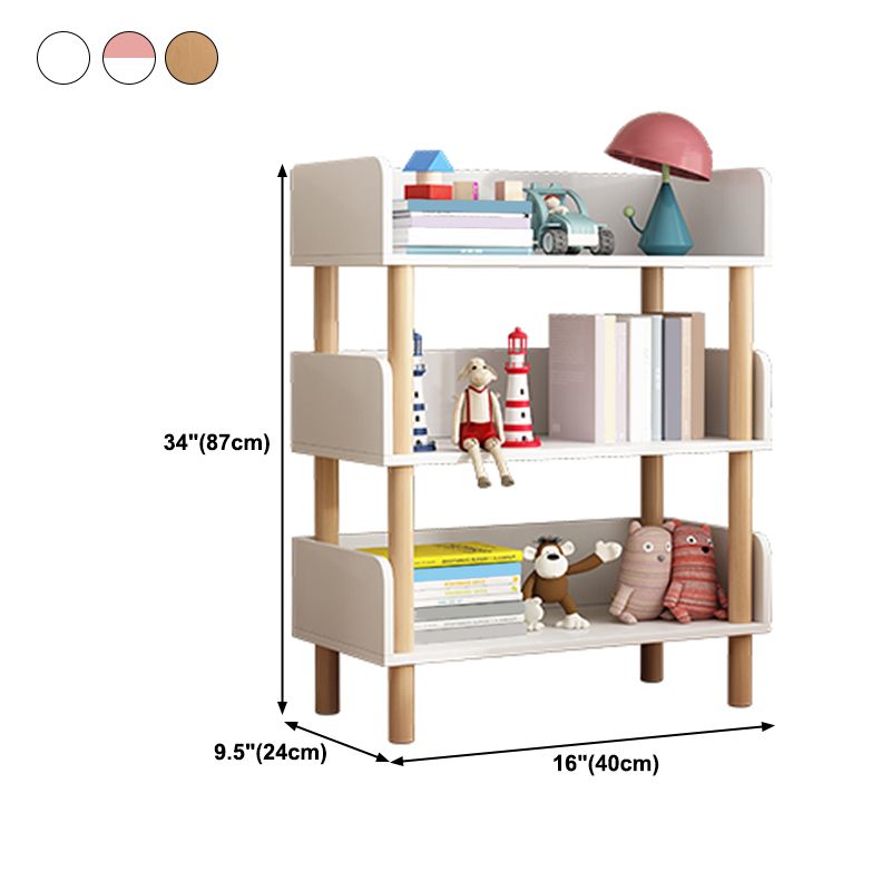 Modern Style Bookshelf Engineer Wood Open Back Bookcase for Home
