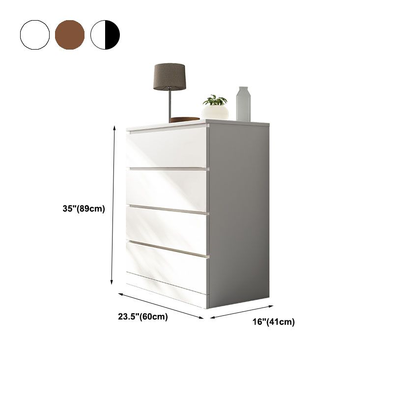 Contemporary Vertical Engineer Wood Dresser Bedroom Lingerie Chest Dresser with Drawer