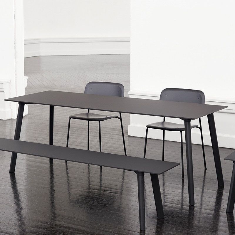 Modern Solid Wood Dinette Table Rectangle Home Desk 4 Legs Dining Table
