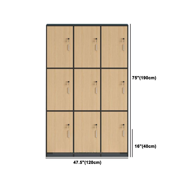 Modern Manufactured Wood Storage Cabinet Light Wood Finish Cabinet