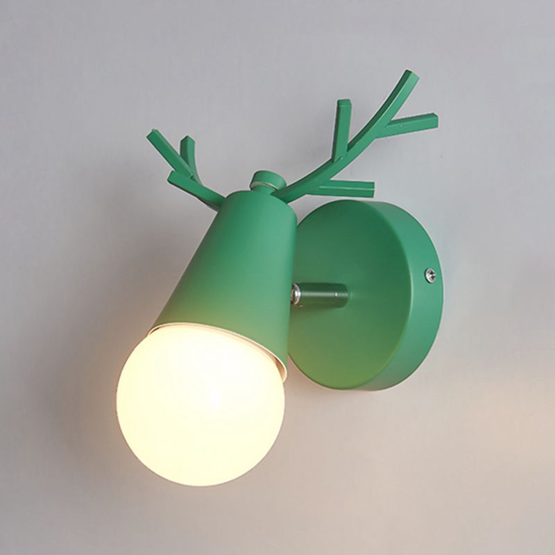 Modern Style Unique Shape Wall Sconce Metal 1 Light Sconce Lighting for Bedroom