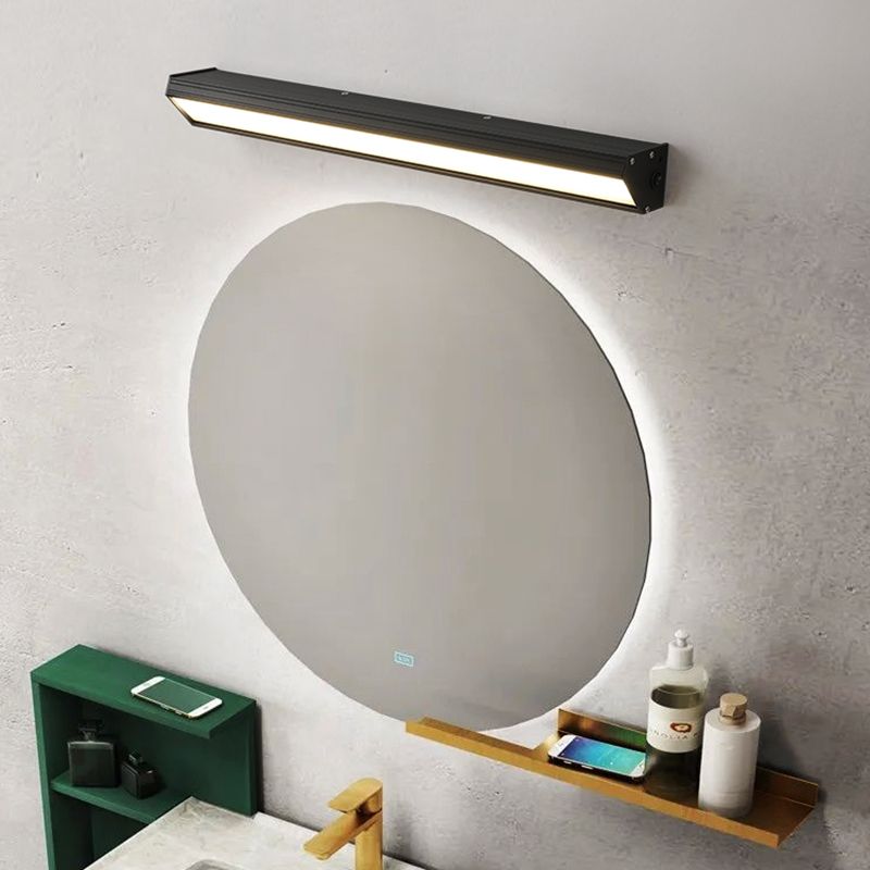 Rectangle Vanity Wall Sconce Fixtures Modern Minimalist Style Acrylic Single Vanity Light